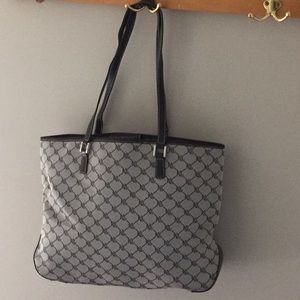 Ralph Lauren Grey & Black Logo Tote